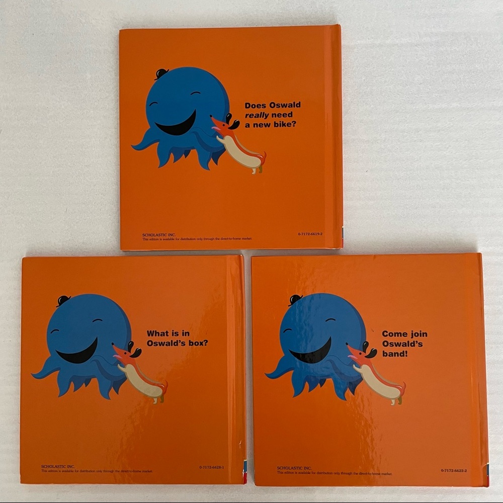 Lot of 3 Oswald Hard Cover Scholastic learning (Nick Jr. Book). - Picture 3 of 6